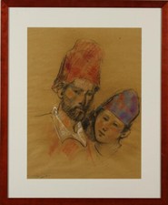 TRENTO LONGARETTI - opera unica 45x60 - autentica  su fotografia