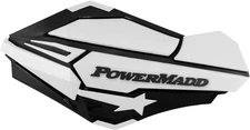 Powermadd Sentinel Handguards - Black/White Motorcycle ATV/UTV Street Bike 34428
