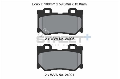 PAGID Racing Bremsbelagsatz Scheibenbremse STREET+ T8100SP2001 für NISSAN 370Z