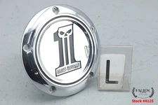 2010 Harley Electra Glide CVO Derby Clutch Cover CHROME NUMBER 1 SKULL #4125