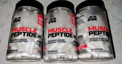 3X  MuscleTech Peptide 185, 2,000 mg, 252Caps (666 mg per Capsule) Expires 2029