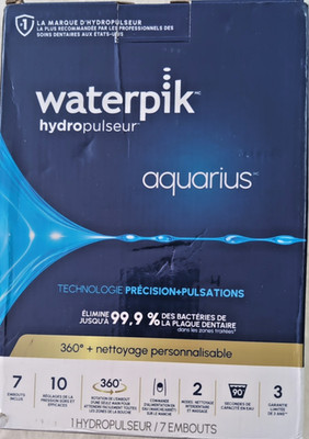 NEW - Waterpik Aquarius Water Flosser - WP-663CD - Black - S&H PAID
