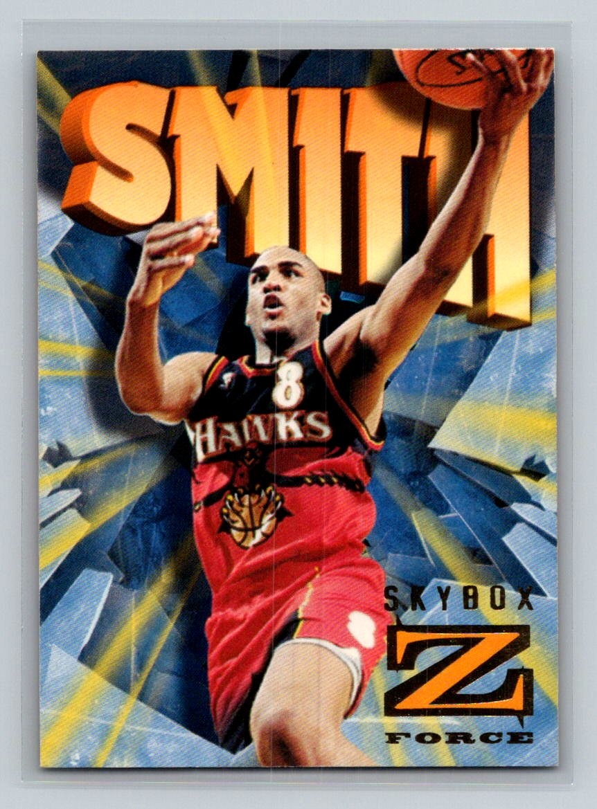 1996-97 SkyBox Z-Force #4 Steve Smith Atlanta Hawks Basketball Card