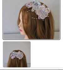 Pink Flower Fascinator Mother Of Bride wedding guest ascot grip Hat Hairpiece