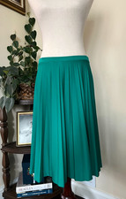 Vintage Green Pleated Skirt