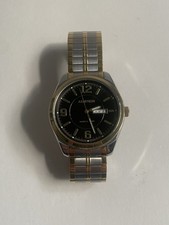 Armitron 20/4591TT Men's Watch Two Tone Expandable Band Day/Date Works Great 