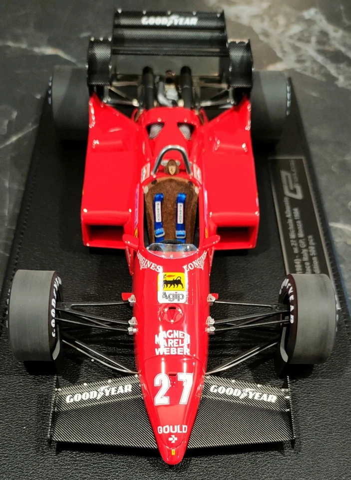 GP Replicas GP159A Ferrari 126C4M Italy-Monza GP 1984 Michele Alboreto 1/18 - Immagine 4 di 4