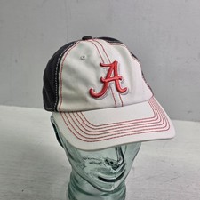 Alabama Crimson Tide NCAA SEC Top of the World Adjustable Cap Hat Red Gray EUC