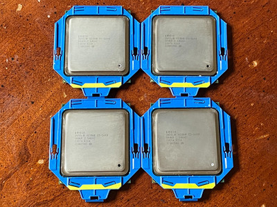 Lot of 4 Matched Intel Xeon E5-2640 2.50 GHz 6-Core (SR0KR) Processors