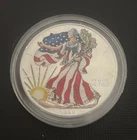 1999 Colorized American Silver Eagle Dollar, 1 Ounce .999 Fine Silver $1 Coin