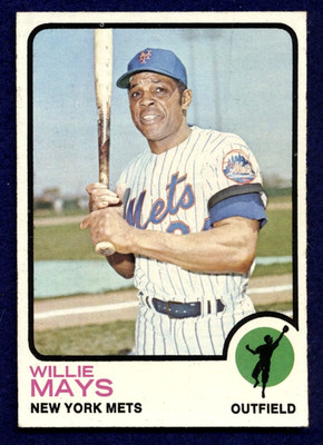1973 Topps - #305 Willie Mays Mets HOF EX-MT BRIGHT COLOR