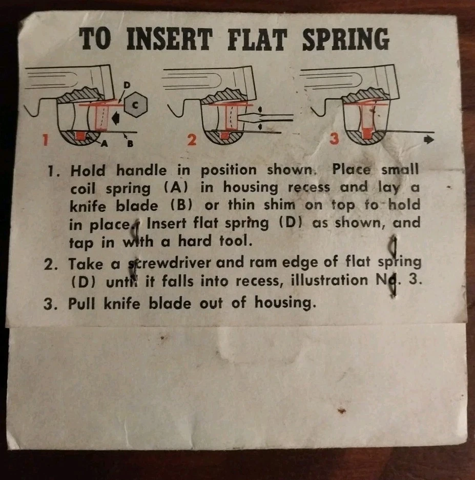 NOS Ridgid Flat Spring & Coil Spring Set for 18" Pipe Wrench - Image 2 of 2