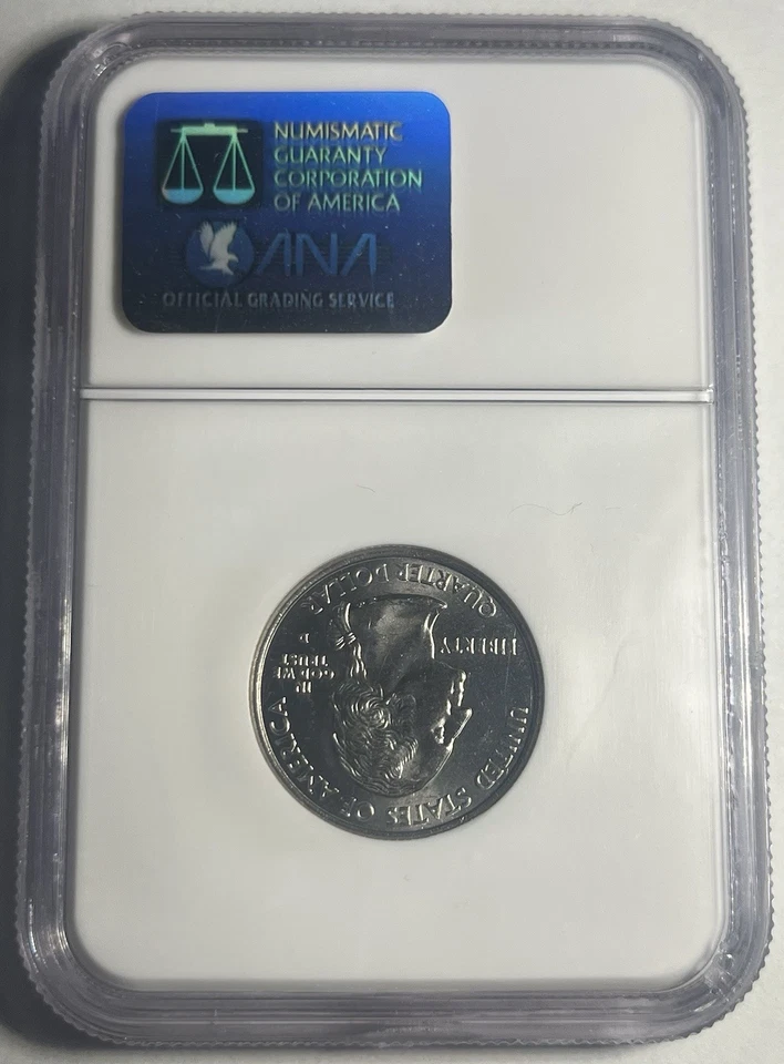 2003-D ILLINOIS STATEHOOD QUARTER NGC GRADED SAMPLE SLAB - Image 2 of 2