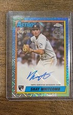 2025 Topps Series 1 1990 Topps Chrome Silver Pack Autographs Shay Whitcomb /299