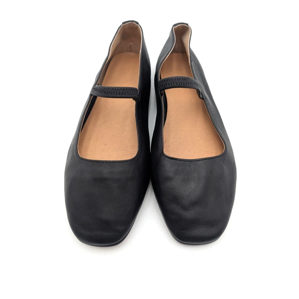 Correa elástica plana Madewell The Greta Ballet para mujer negra talla US6 EU36 Foto 3 de 4