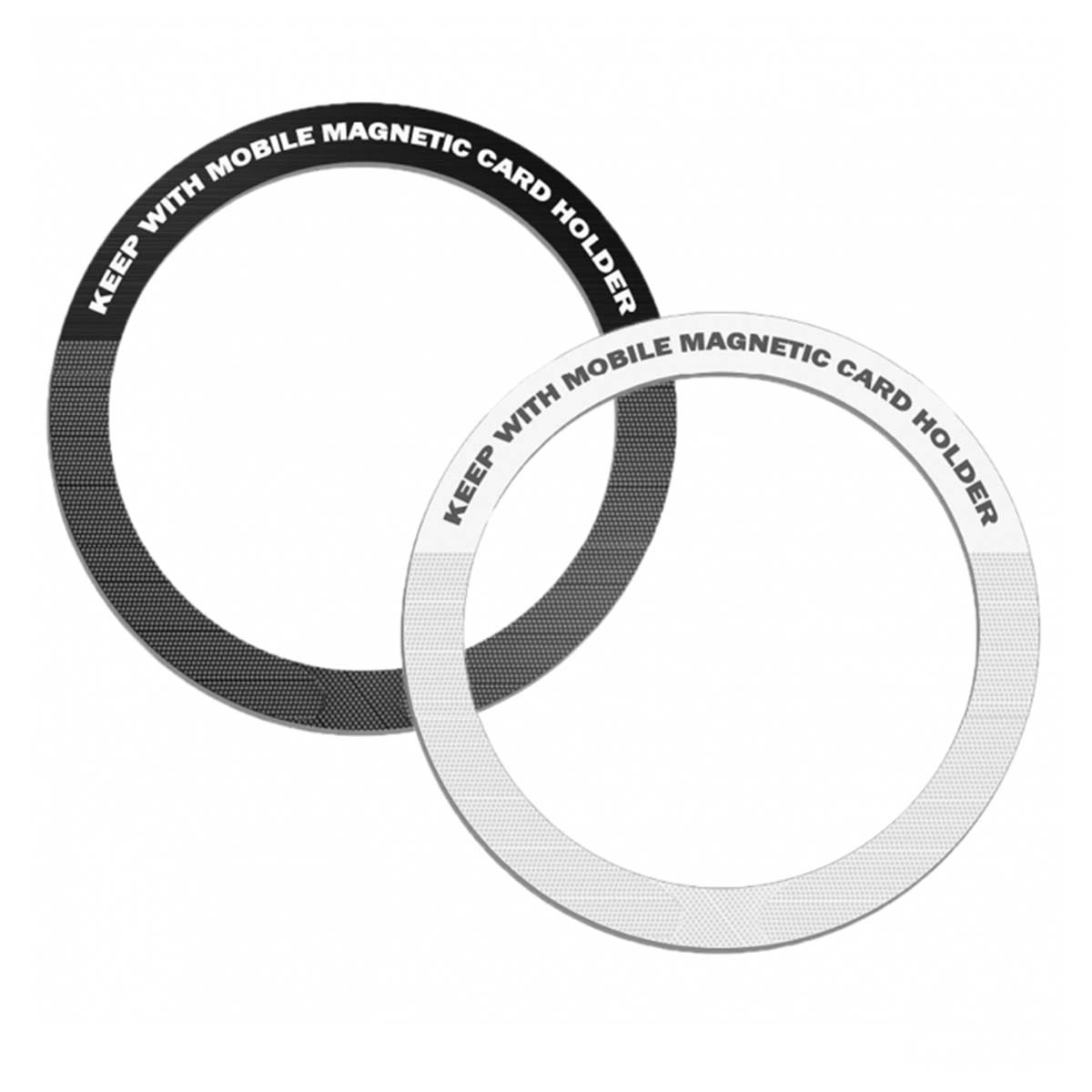 Bague magnétique universelle pour téléphone portable idéale en voiture et au bureau Lot de 2