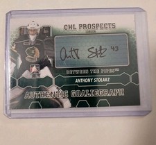 Anthony Stolarz Auto #A-AS 2013-14 In The Game Between the Pipes Goaliegraphs