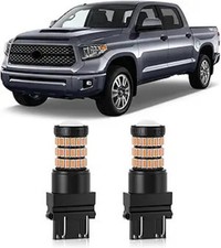 Amber Yellow 3157 3156 3057 3056 LED Bulbs with Projector Blinker Lights Front T