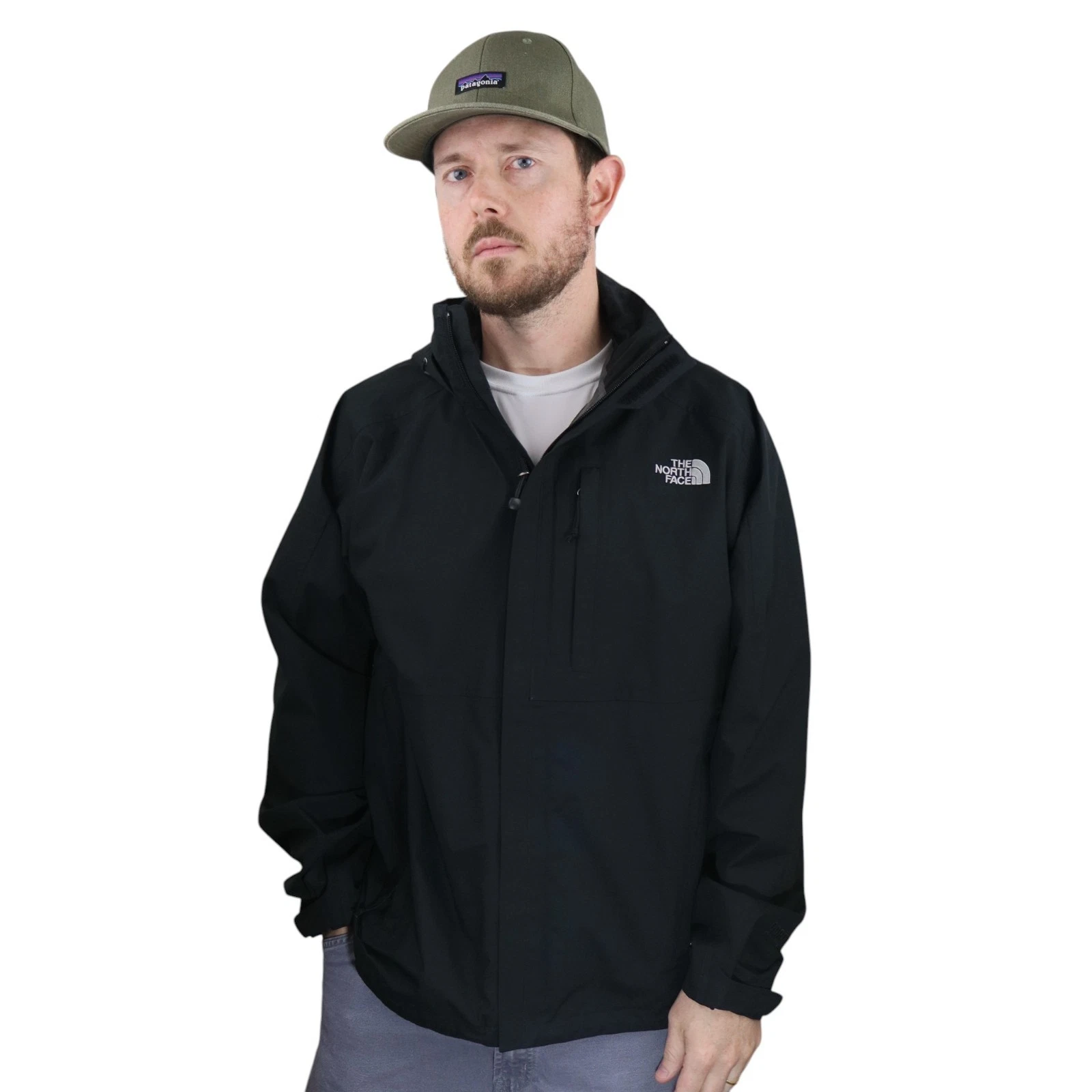 The North Face Gore-Tex Paclite Rain Jacket Mens Large Black Hooded Shell Coat
Opens in a new window
