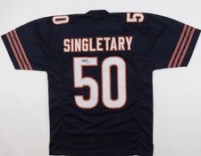 Mike Singletary Signed Autographed Chicago Bears Custom Jersey JSA Witness COA