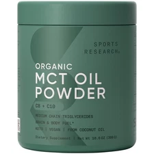 Unflavored Organic MCT Oil Powder Keto & Vegan MCTs C8 C10 Non-GMO & Gluten Free