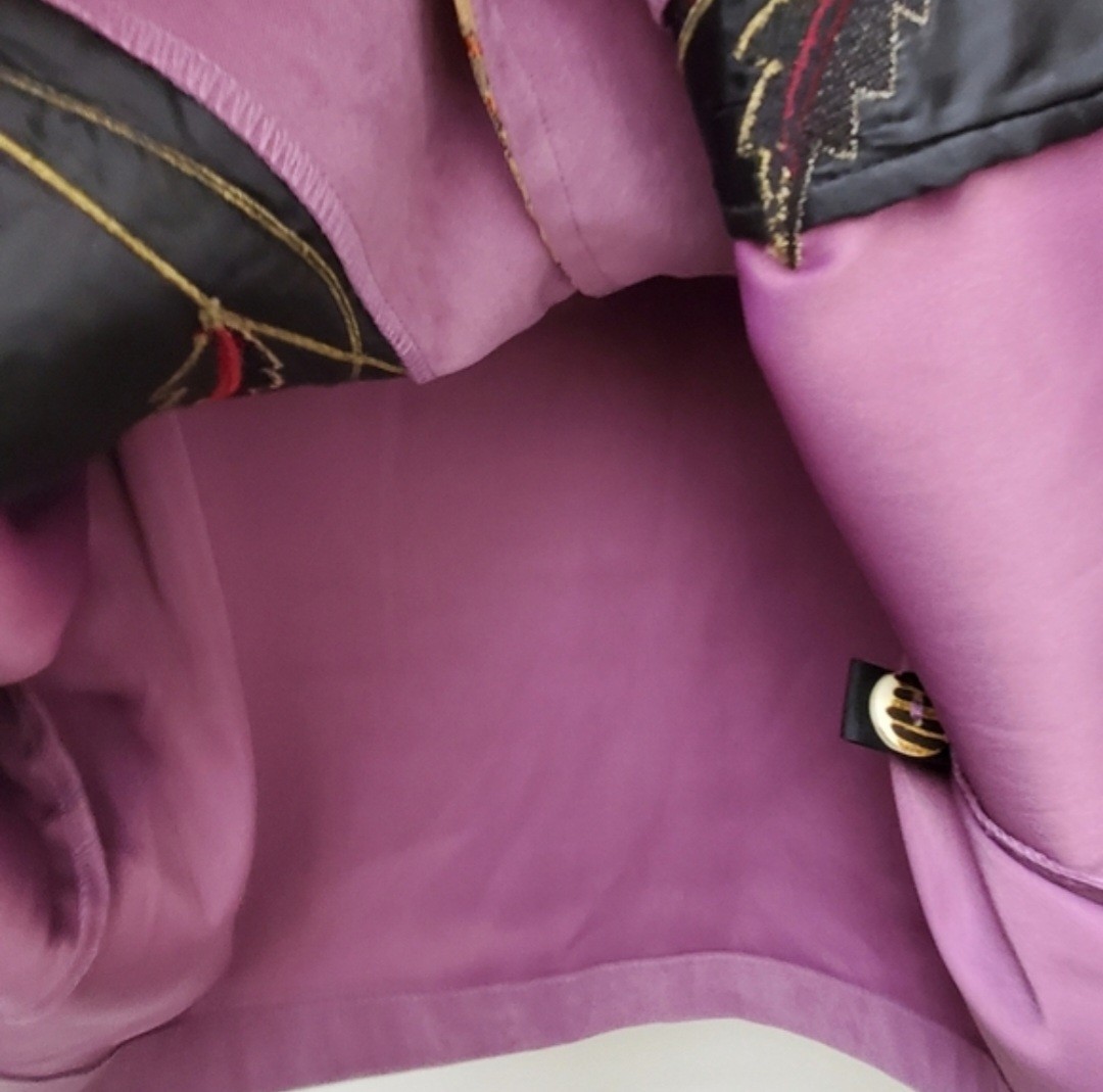 Indigo Moon Purple Tapestry Patchwork Floral Embr… - image 5