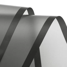 20pcs Transparent Black Border Flower Wrapping Paper 22.8"x22.8" Waterproof