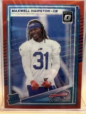 2025 Panini Donruss - Rated Rookie Maxwell Hairston #362 Optic Preview Red Wave