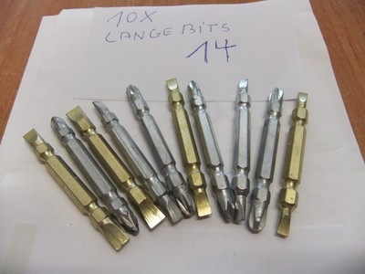 10 X 50mm Pits -Stahl NR 14 Neu für Aku Schrauber