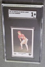Ryne Sandberg RARE 1981-82 Venezuelan Winter League #233 Rookie SGC 1+ No Album 