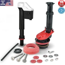 Universal Toilet Repair Kit Complete 2inch Fill Valve Flapper Easy Install New