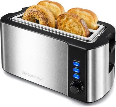 ECT-3100 4-Slice Long Slot Toaster | Extra Wide Slots for Bagels, Sourdough & Te