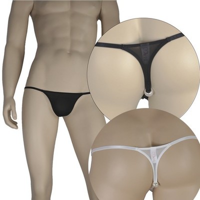 Unterhose Pearl T-Back Unterwäsche Gummizug Hot Dessous Low Neu Nylon Rise