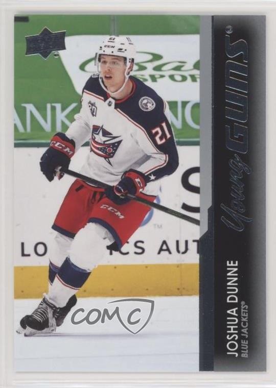 2021-22 Upper Deck Series 1 Young Guns Joshua Dunne #218 Rookie RC