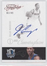 2012-13 Panini Signatures Red 3/49 Jared Cunningham #64 Auto 0c2