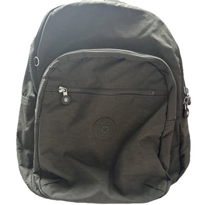 Kipling Seoul Backpack Field Green Nylon School Travel Laptop Bag NWT