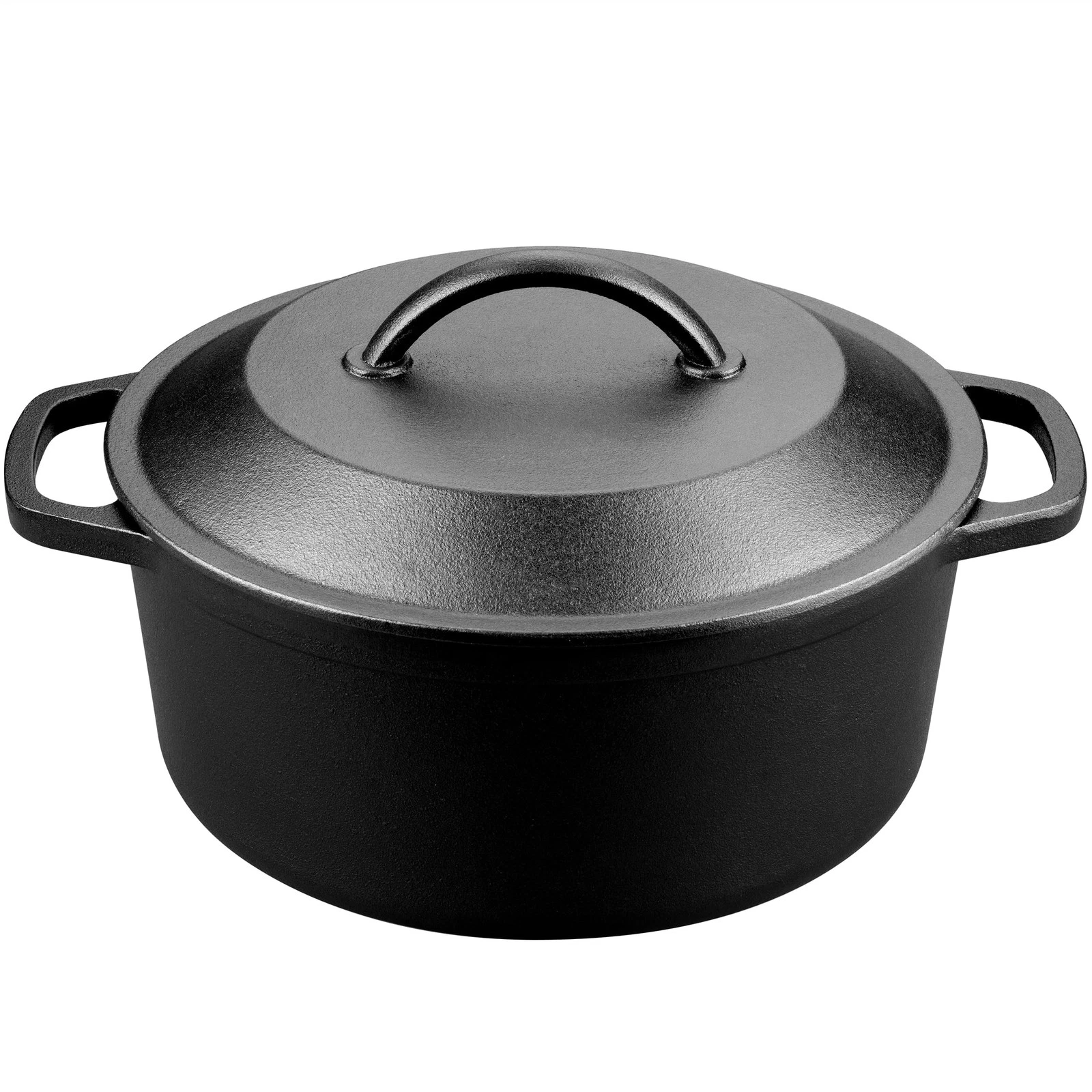 VORRINGARD PreSeasoned Cast Iron Dutch Oven with Lid, Round and Dual Handles,...
