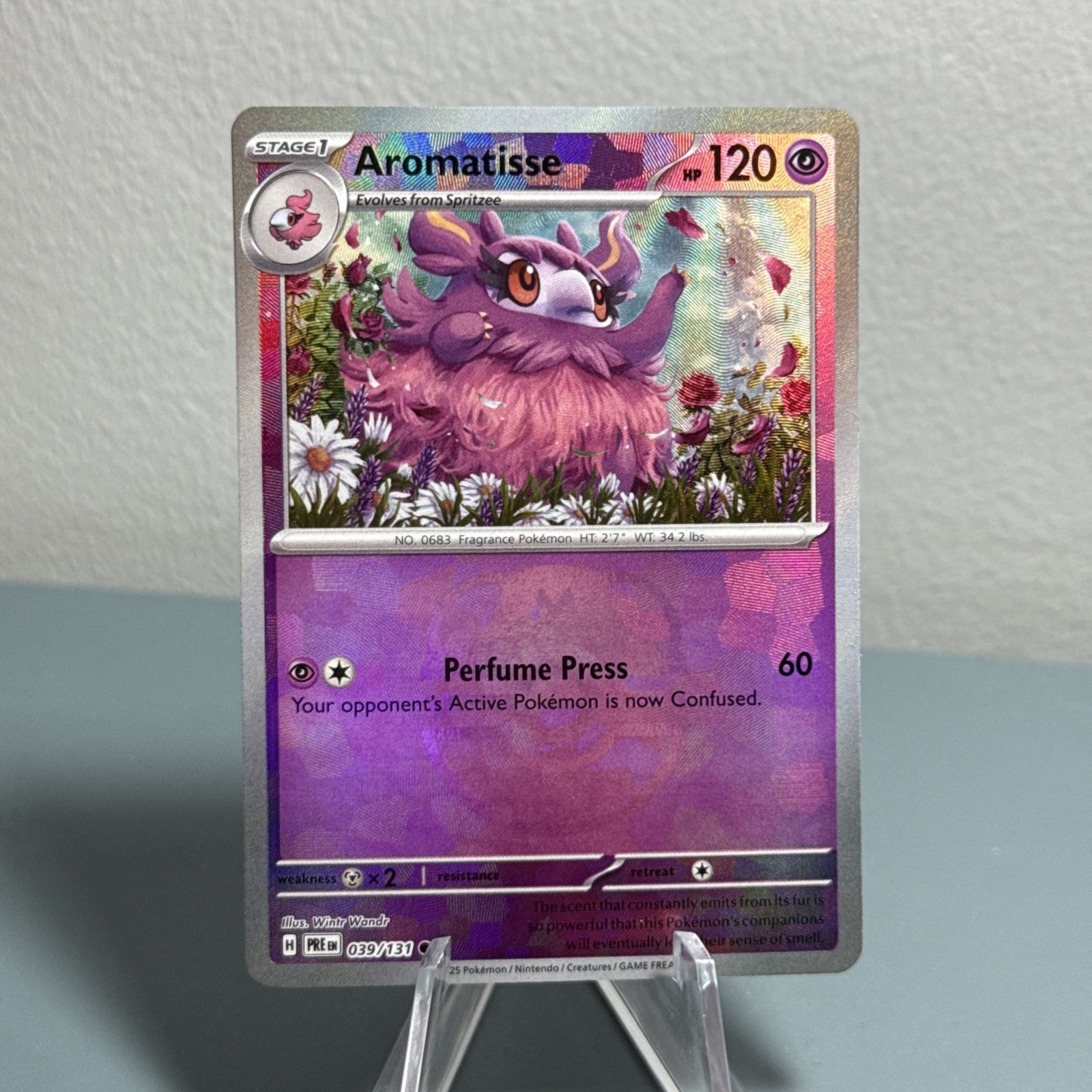 Aromatisse (Master Ball Pattern) 039/131 Sv: Prismatic Evolutions Holo NM