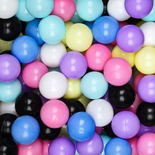 Bright Ball Pit Balls - Phthalate BPA Free, Crush Proof Plastic, 7 Colors