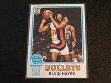 1973-74 Topps #95 ELVIN HAYES card! BULLETS! HOF!
