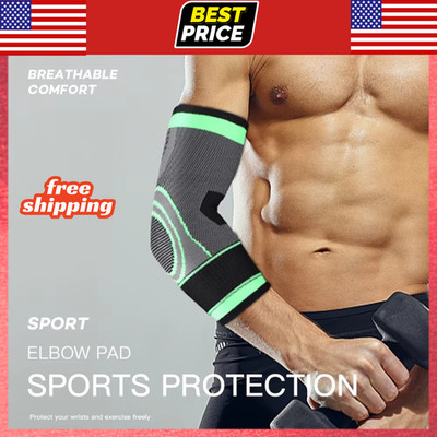 Elbow Brace Support Compression Sleeve Gym Tennis Sports Arm Protector 1PC