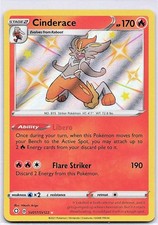 Cinderace Shiny Holo Rare Shining Fates: Shiny Vault SV017/SV122 NM on eBay