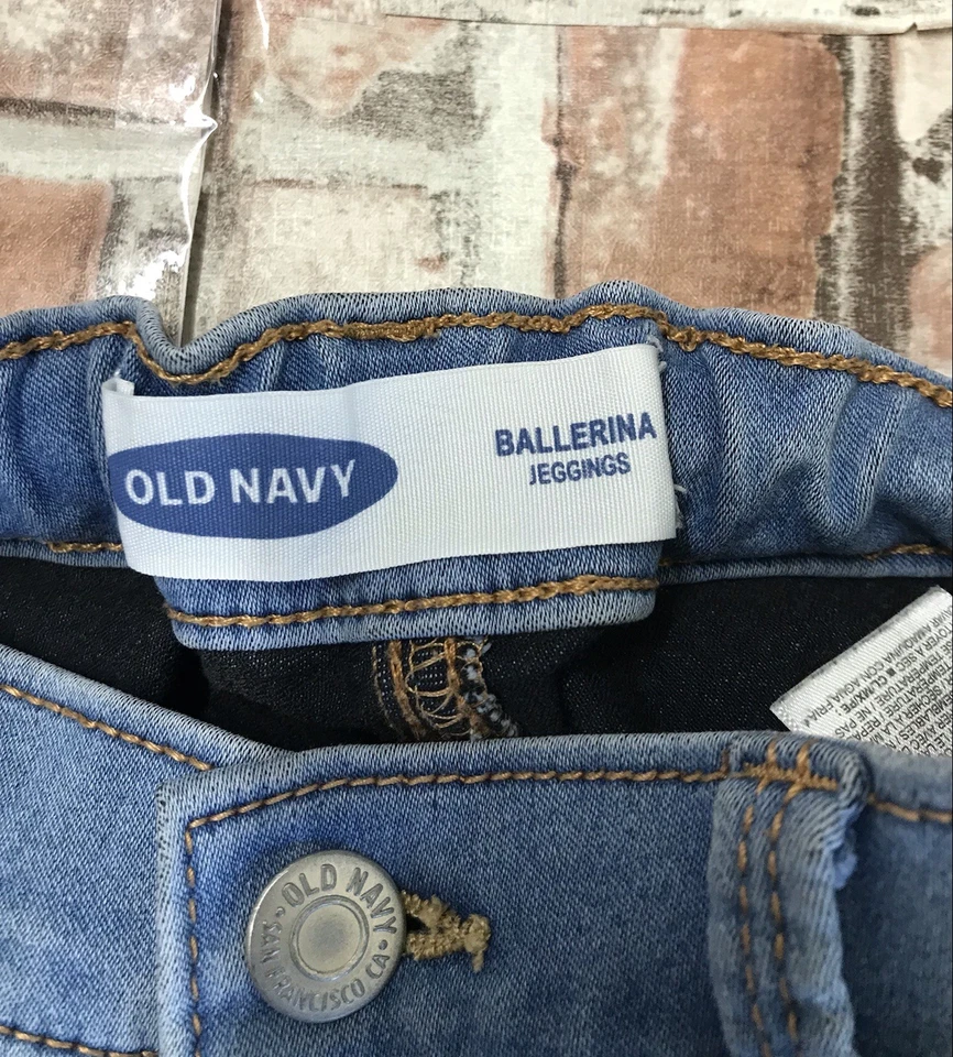 Jeans Old Navy Niñas Bailarina Jeggings Azul Lavado Denim Cintura Ajustable Talla 16 Foto 4 de 4