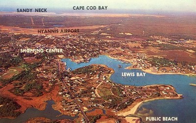 Aerial View of Cape Cod, Massachusetts, UNP, VG --POSTCARD