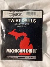 Michigan Drill #10 Threaded Shank Adapter Drills, short series (pkg. of 10)