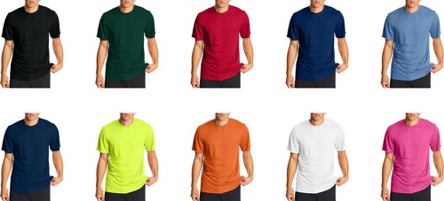 Hanes Sport cooles DRI Performance T-Shirt für Herren (2er Pack) - Bild 1 von 23
