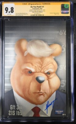 Do You Pooh? #1 TRUMP 2024  CGC 9.8 SIGNED Marat MYCHAELS Metal