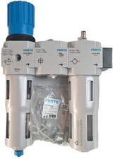 Festo FRC-1/4-D-MIDI-KA-A Air Preparation Unit, G1/4, Filter Regulator Lubricato
