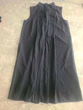 UNIQLO Women Black Drape Sleeveless Dress Size Small 