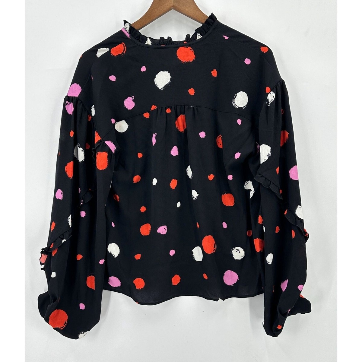 Ted Baker London Blouse Womens Long Sleeve Sunrai Spot Print